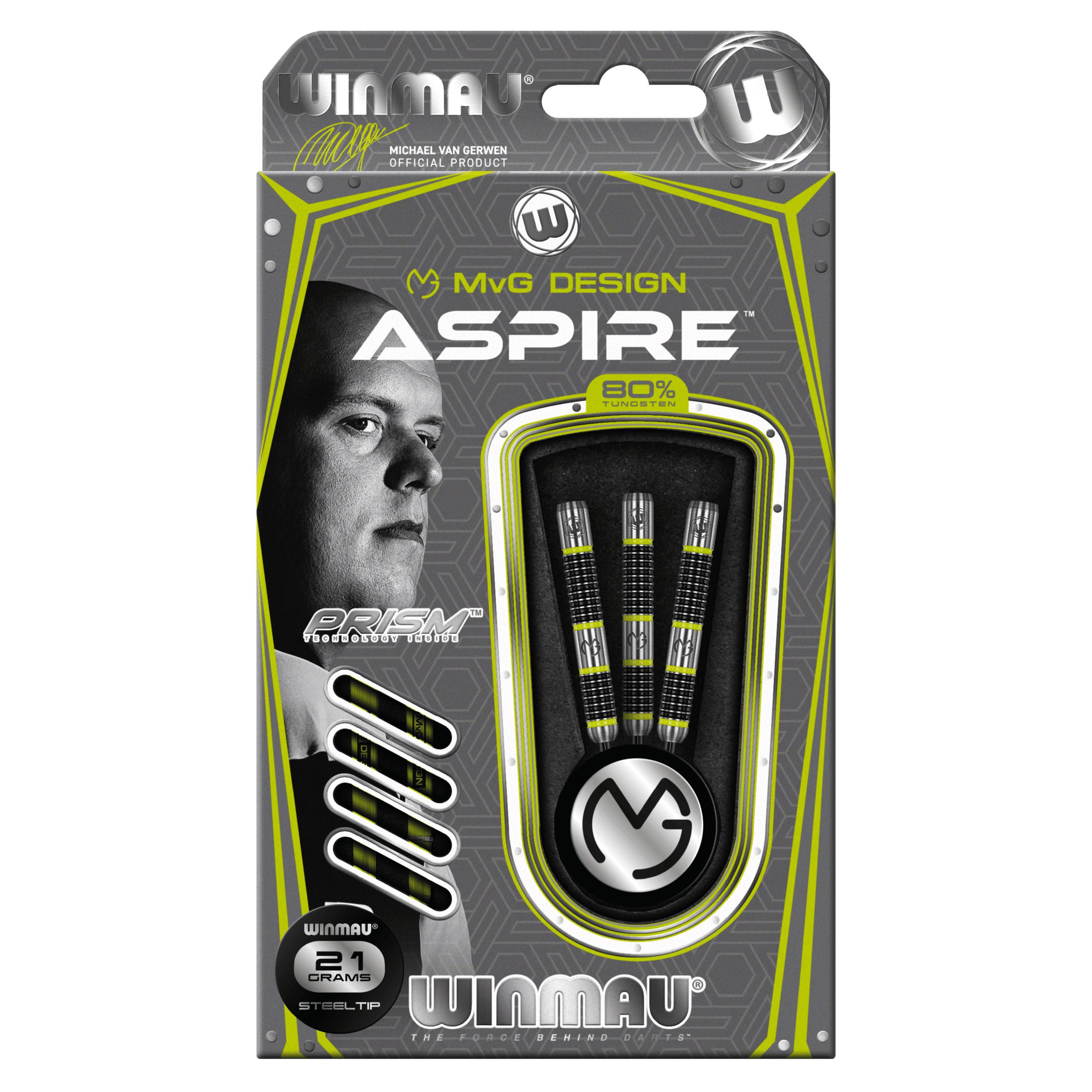 Winmau - Mvg Aspire 80% - Steel Šípky - Direct Darts - 3