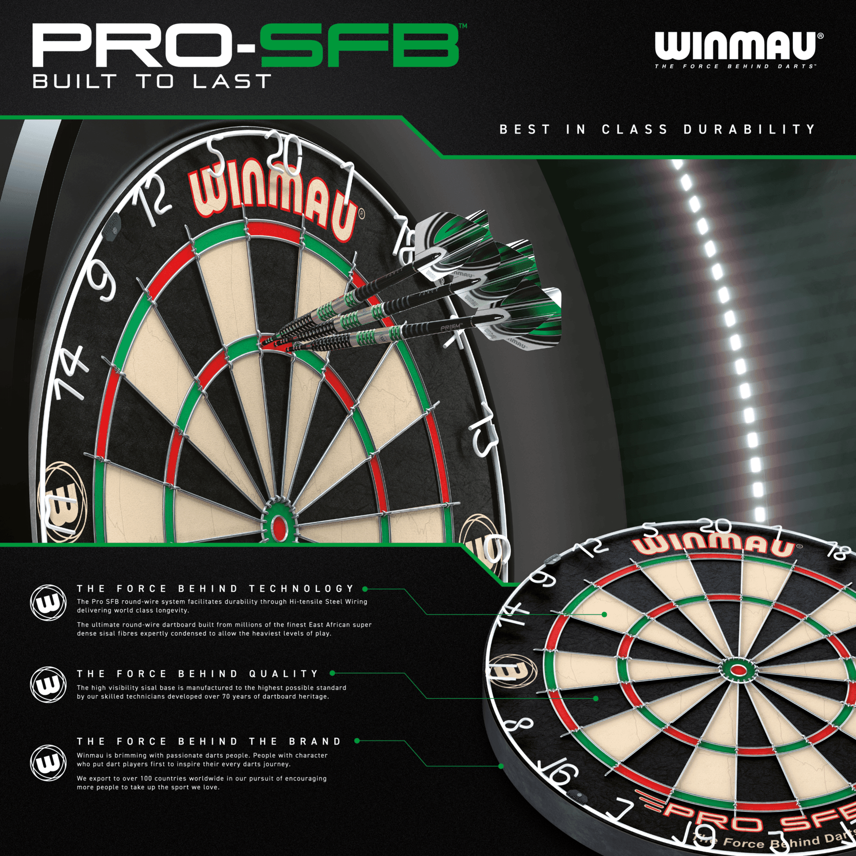 Winmau - Pro Sfb - Sisalový Terč Na Šípky - Direct Darts - 7