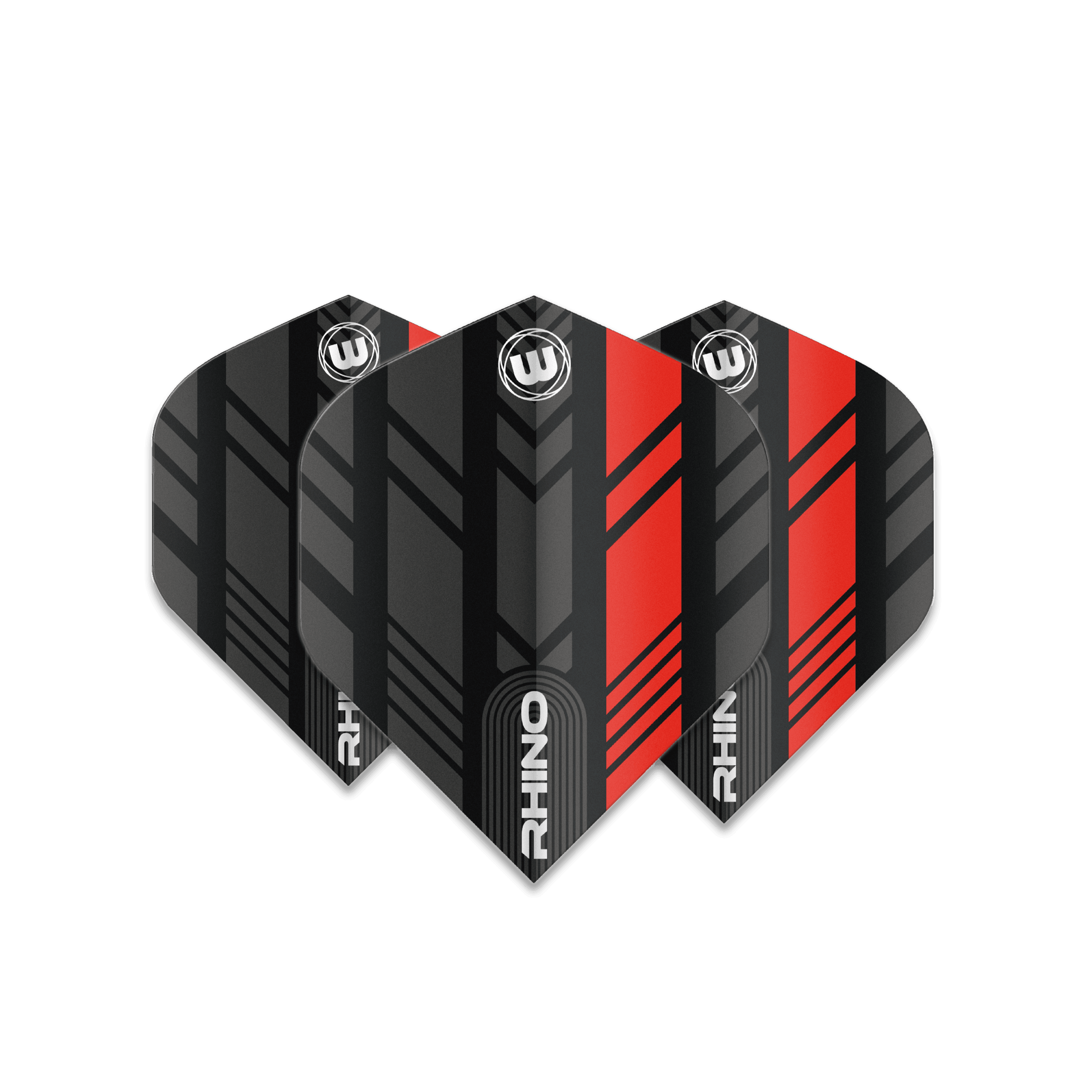 Winmau - Rhino Černá & Červená - 100 Mikron - Letky Na Šípky - Direct Darts - 1