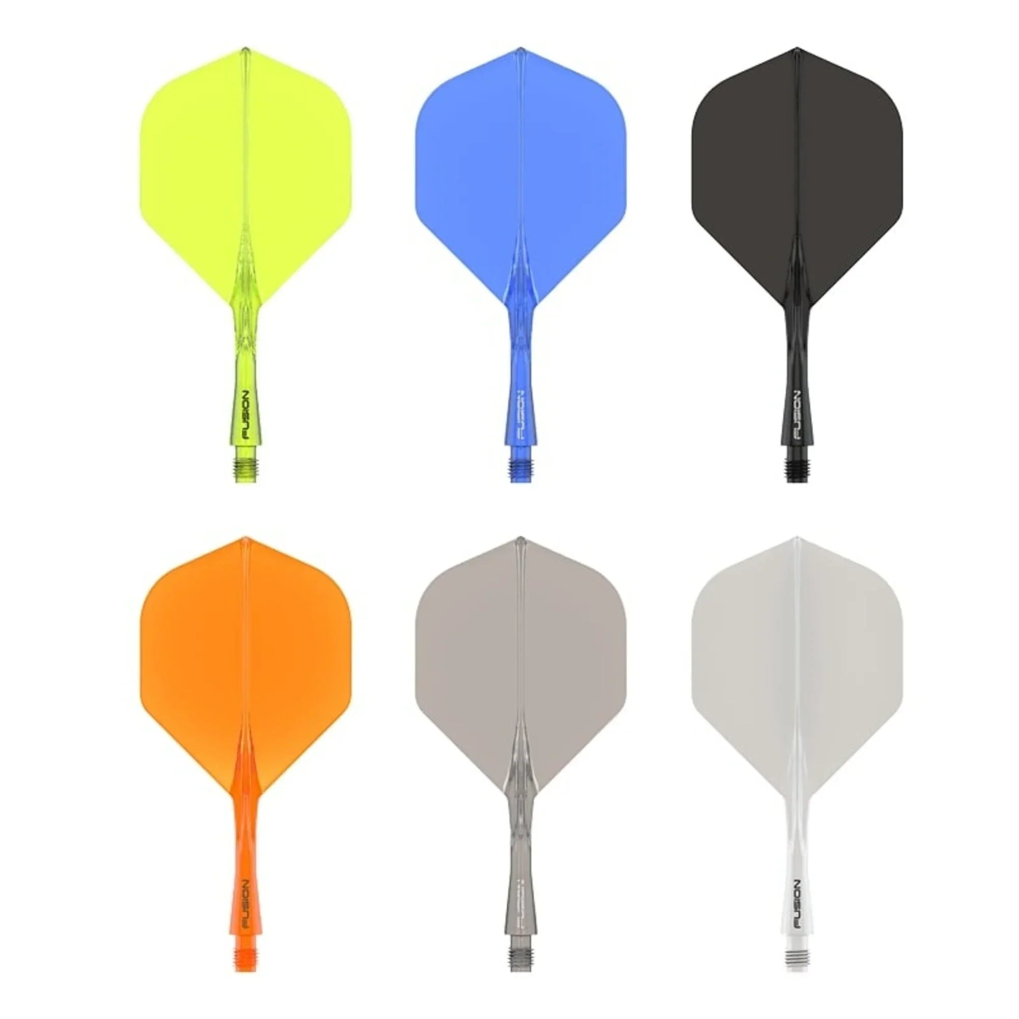 Winmau - Fusion - Šedá - No2 - Jednodílný Násadky/Letky Na Šípky - Direct Darts - 5