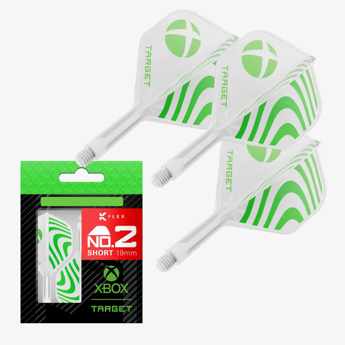 Target - K-Flex - Xbox - No2 - Jednodílný Násadky/Letky Na Šípky - Direct Darts - 1