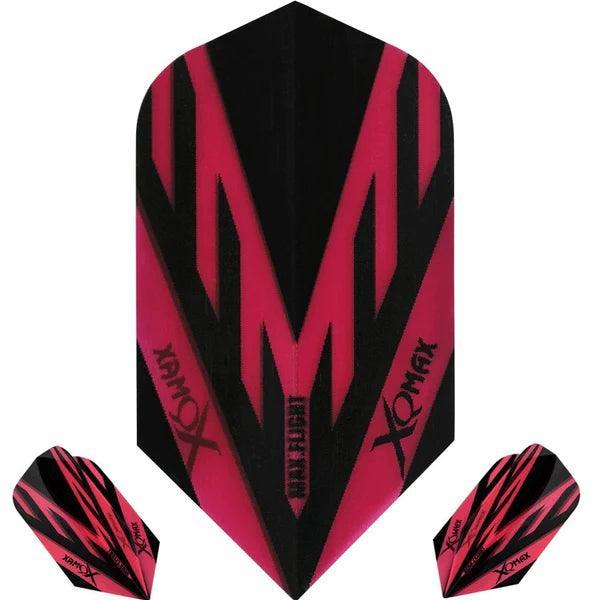 Xqmax - Max Flight - Červená - Slim - 100 Mikron - Letky Na Šípky - Direct Darts - 1