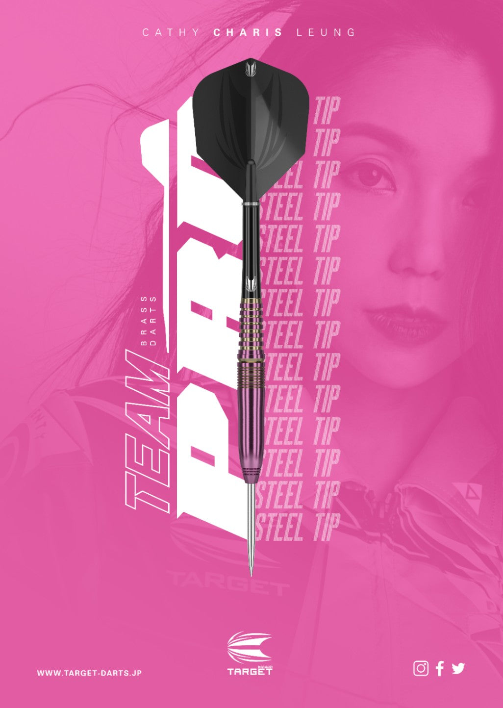 Target Japan - Team Pro Cathy Leung Charis - Brass - Steel Šipky - Direct Darts - 2