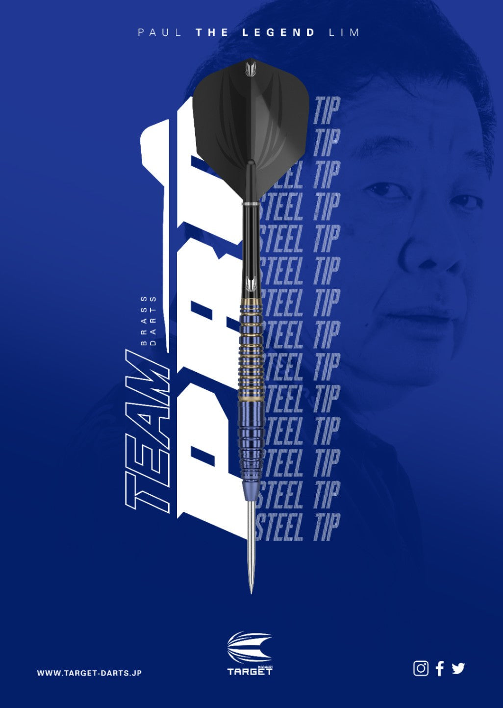 Target Japan - Team Pro Paul Lim - Brass - Steel Šipky - Direct Darts - 2