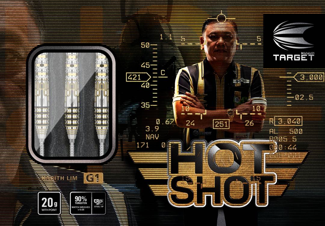 Target Japan - Prime Series Hot Shot Harith Lim - 90% - Steel Šipky - Direct Darts - 3