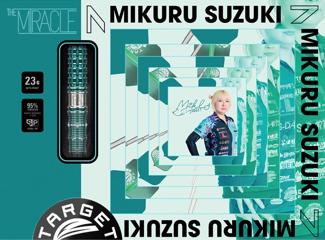 Target Japan - The Miracle Gen7 - 95% - Steel Šipky - Direct Darts - 4
