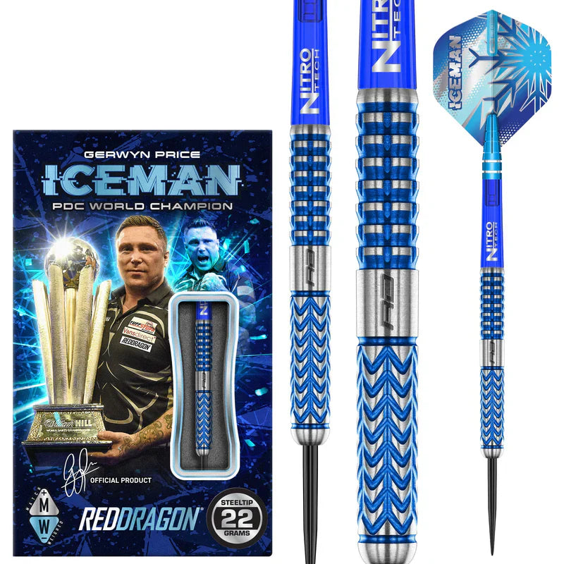 Red Dragon - Gerwyn Price - Glacier 90% - Steel Šípky - Direct Darts - 2