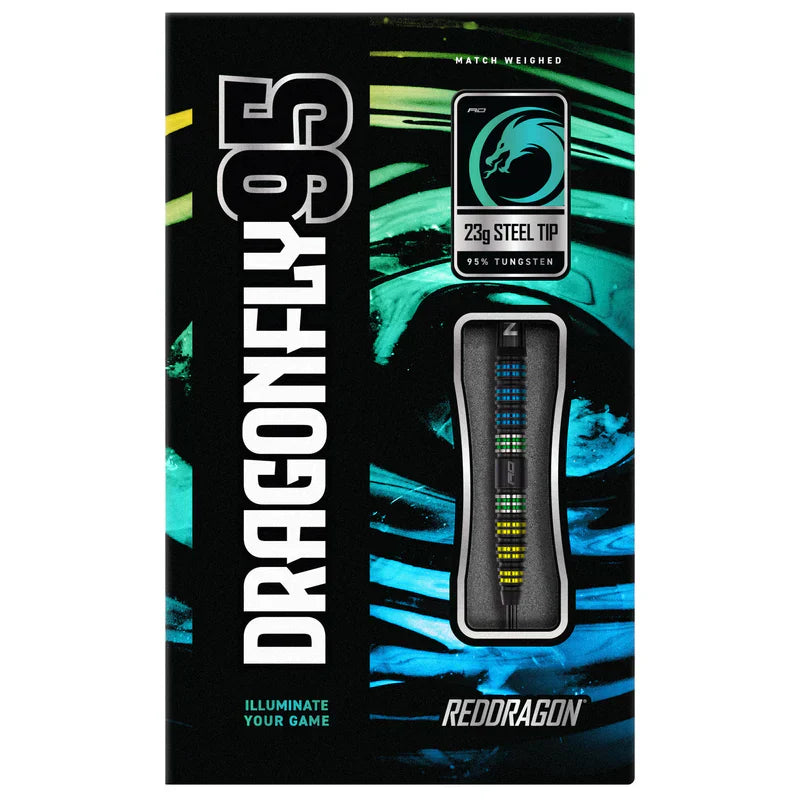 Red Dragon - Dragonfly 95 Black - Tapered 95% - Steel Šípky - Direct Darts - 3