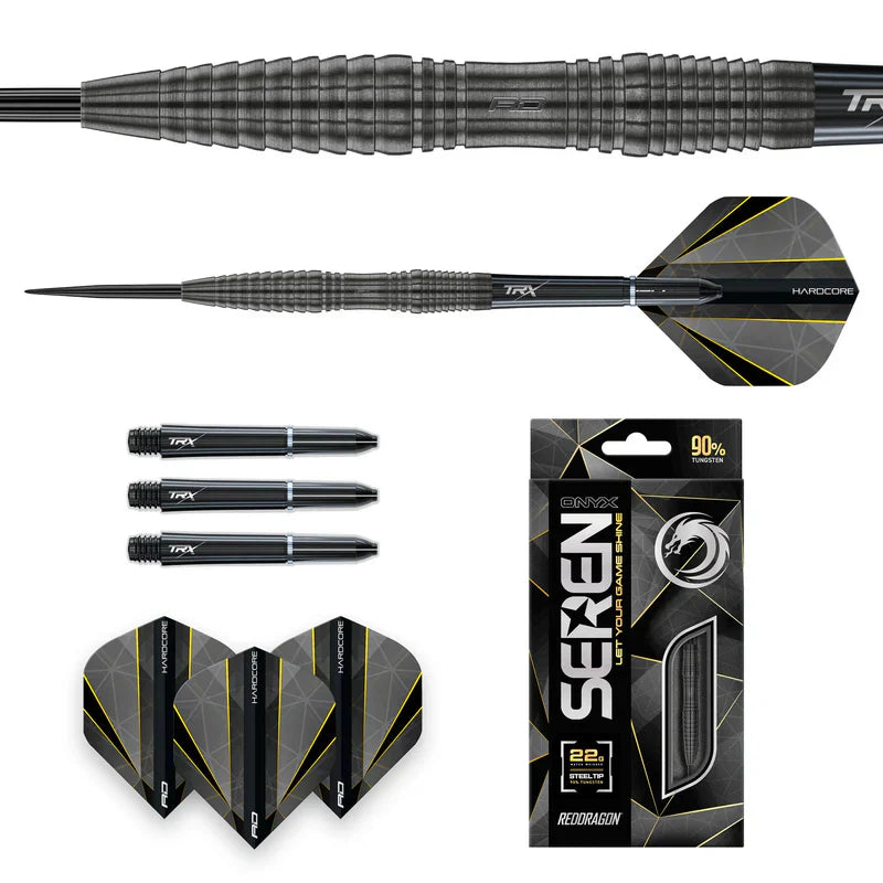 Red Dragon - Seren 3 Onyx 90% - Steel Šípky - Direct Darts - 5