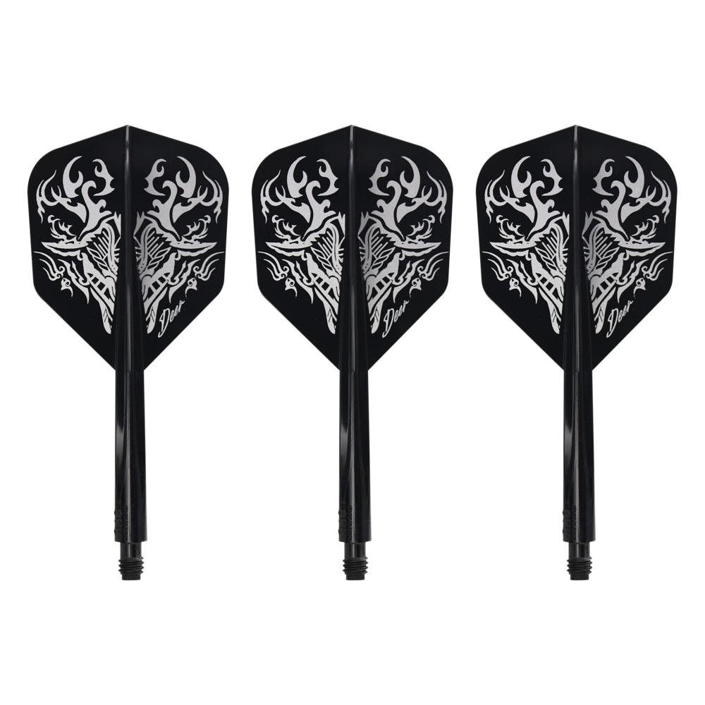 Condor - Axe Deer - Černá - No6 - Jednodílný Násadky/Letky Na Šípky - Direct Darts - 1
