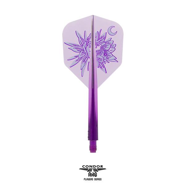 Condor - Axe Gekkabijin - Průhledná Fialová - No6 - Jednodílný Násadky/Letky Na Šípky - Direct Darts - 1