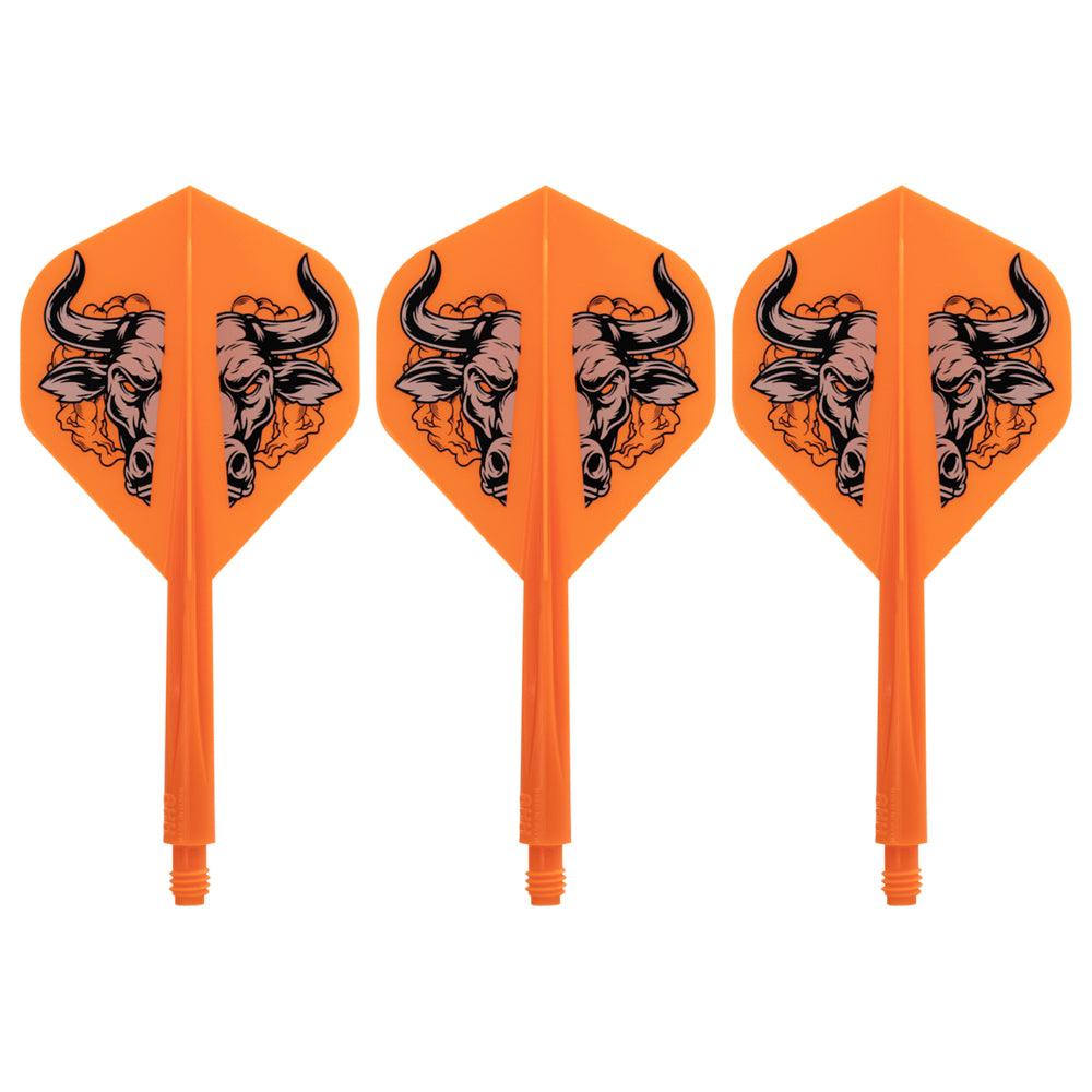 Condor - Axe Aussie Bull - Oranžová - No2 - Jednodílný Násadky/Letky Na Šípky - Direct Darts - 1