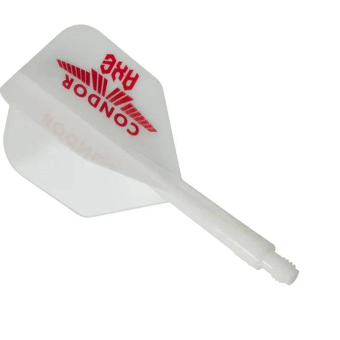 Condor - Axe Logo - Bílá Červená - No6 - Jednodílný Násadky/Letky Na Šípky - Direct Darts - 1