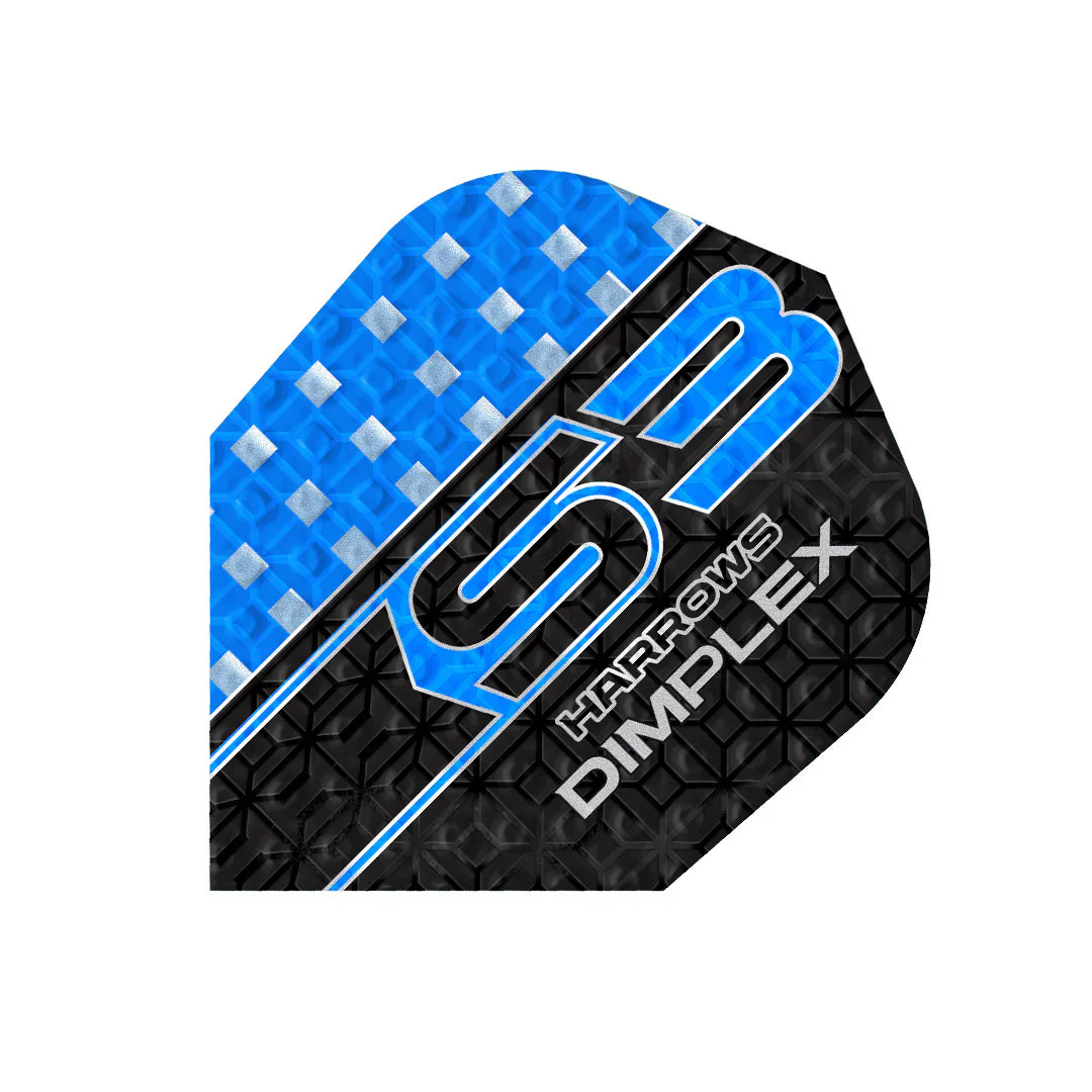 Harrows - Dimplex S3 Modrá - No6 - 100 Mikron - Letky Na Šípky - Direct Darts - 1