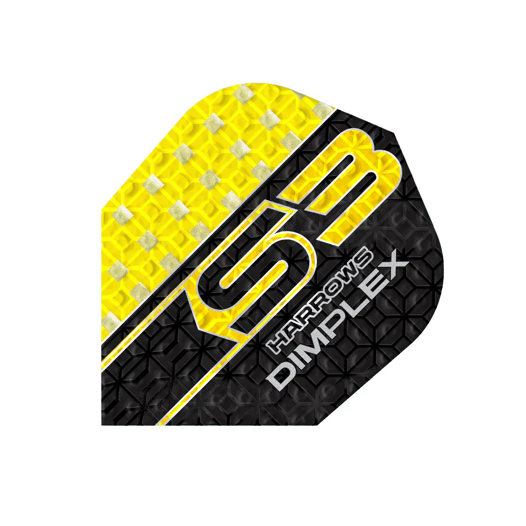 Harrows - Dimplex S3 Žlutá - No6 - 100 Mikron - Letky Na Šípky - Direct Darts - 1