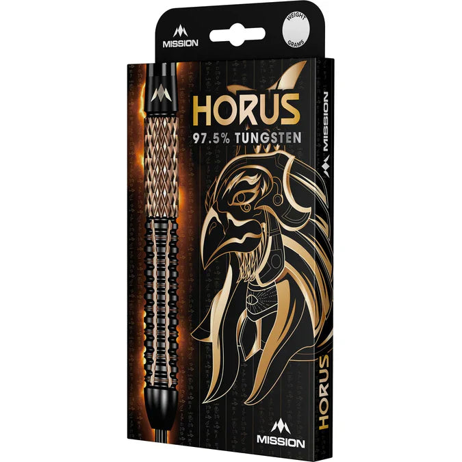 Mission - Horus 97,5% - Černá & Bronz - Steel Šípky - Direct Darts - 4