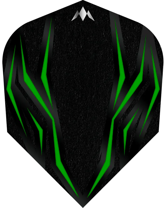 Mission - Lava - Zelená - No6 - 100 Mikron - Letky Na Šípky - Direct Darts - 1