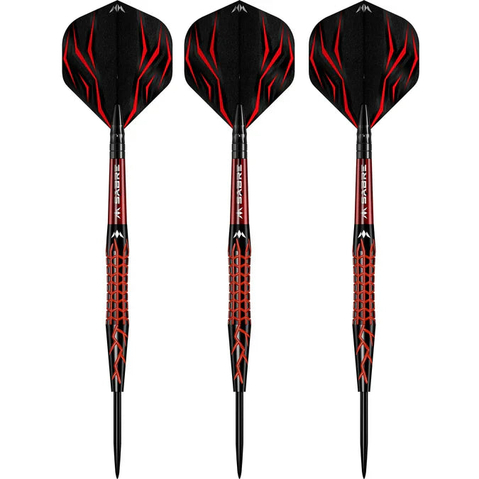 Mission - Lava 95% - Černá & Červená - Steel Šípky - Direct Darts - 3