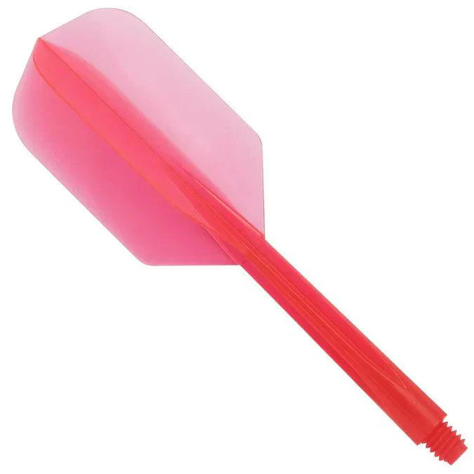 Condor - Zero Stress - Plain - Průhledná Červená - Slim - Jednodílný Násadky/Letky Na Šípky - Direct Darts - 1