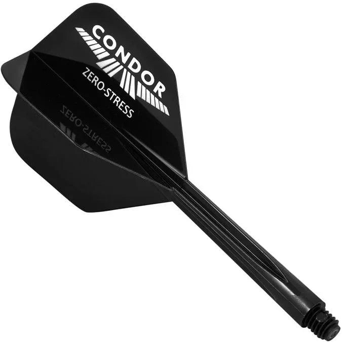 Condor - Zero Stress - Condor Logo - Černá Bílá - No6 - Jednodílný Násadky/Letky Na Šípky - Direct Darts - 1