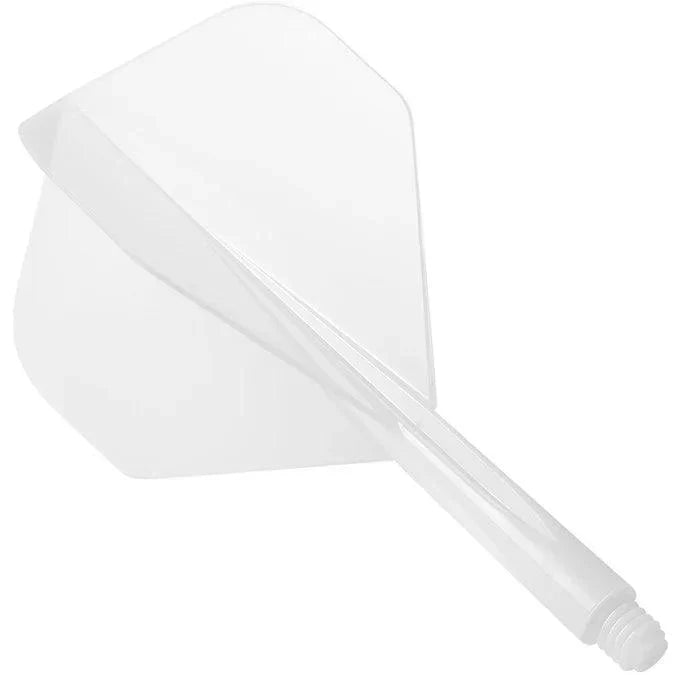 Condor - Zero Stress - Plain - Bílá - No2 - Jednodílný Násadky/Letky Na Šípky - Direct Darts - 1