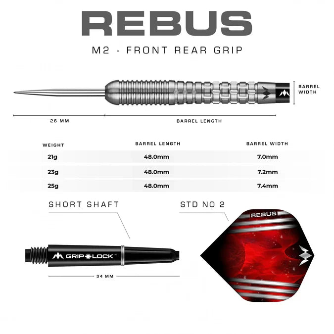 Mission - Rebus - M2 - Steel Šipky - Direct Darts - 4