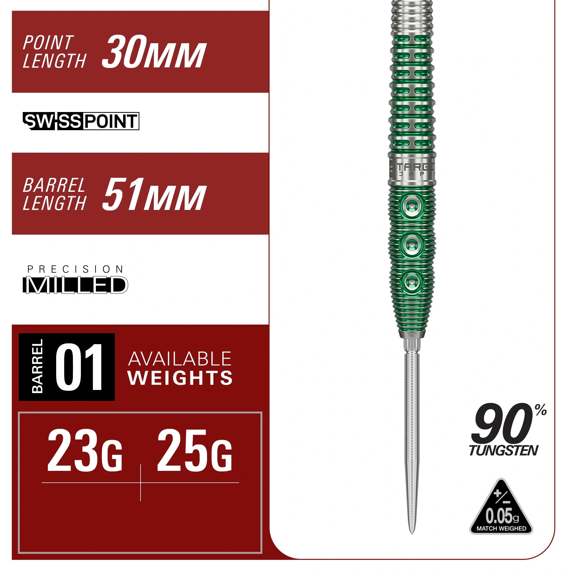 Target Japan - Prime Series Xeno - 90% - Steel Šípky - Direct Darts - 4