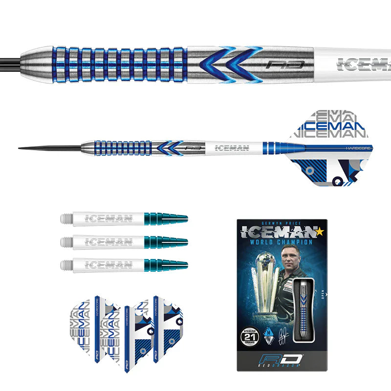 Red Dragon - Gerwyn Price Iceman Contour - Steel Šípky - Direct Darts - 5