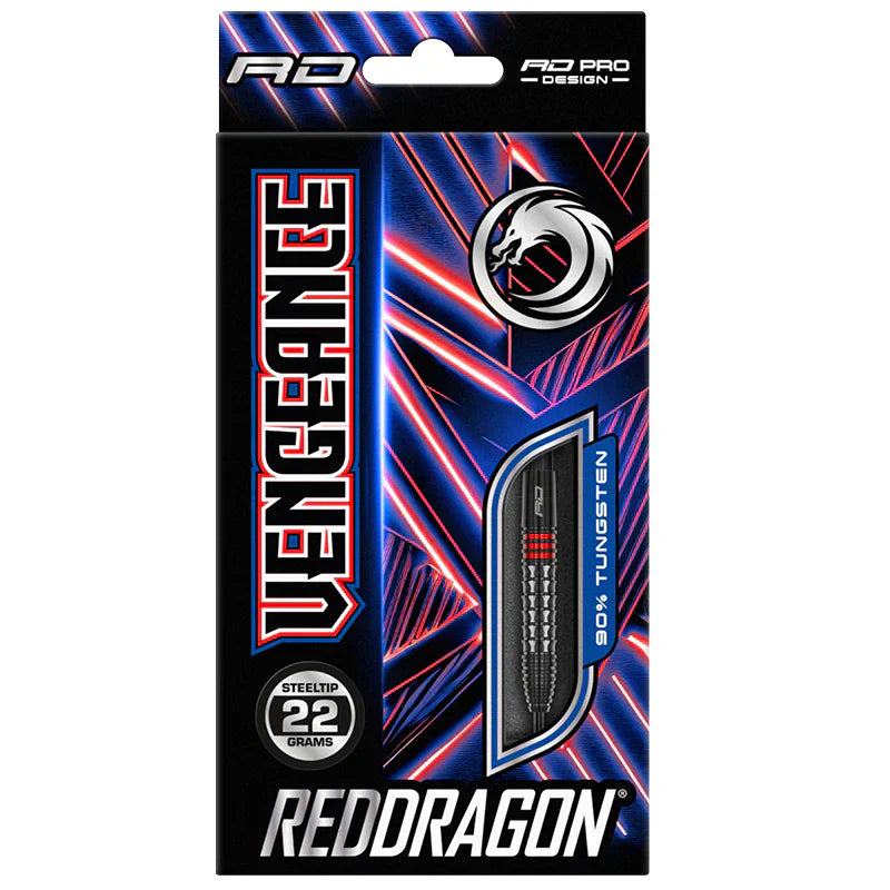 Red Dragon - Vengeance Red - Steel Šípky - Direct Darts - 4
