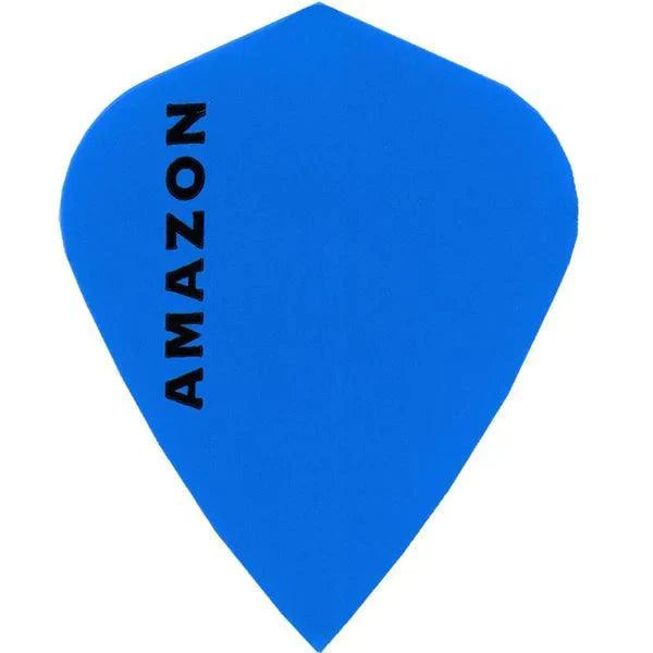 Amazon - V Tvare Šarkana Modrá - 100 Mikron - Letky Na Šípky - Direct Darts - 1