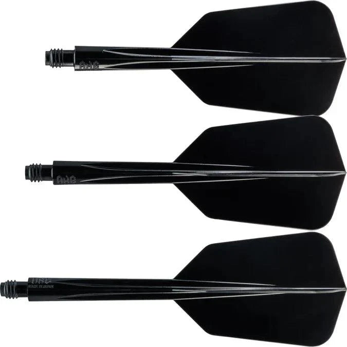 Condor - Axe Wing - Černá - Slim - Jednodílný Násadky/Letky Na Šípky - Direct Darts - 2