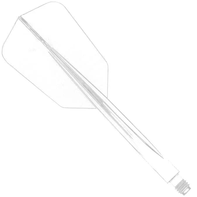 Condor - Axe Wing - Průhledná - Slim - Jednodílný Násadky/Letky Na Šípky - Direct Darts - 1