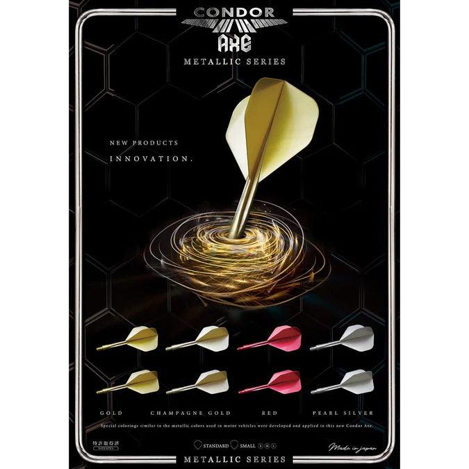 Condor - Axe Metalic - Champaign G - No6 - Jednodílný Násadky/Letky Na Šípky - Direct Darts - 4
