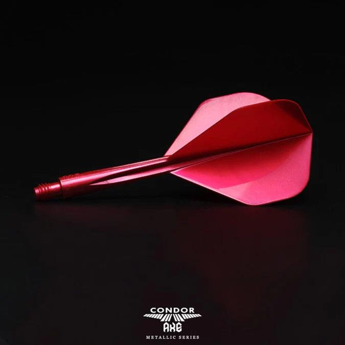 Condor - Axe Metalic - Červená - No2 - Jednodílný Násadky/Letky Na Šípky - Direct Darts - 3