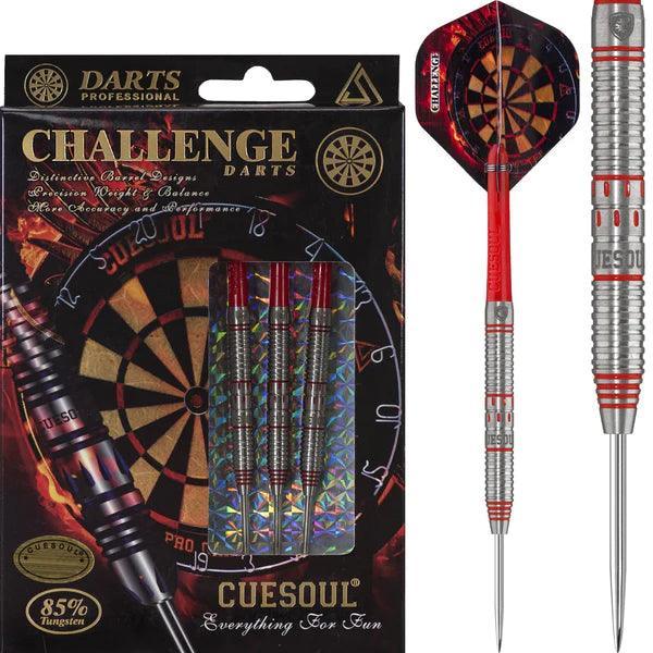 Cuesoul - Challenge - Multi Ring - Červená 85% - Steel Šípky - Direct Darts - 1