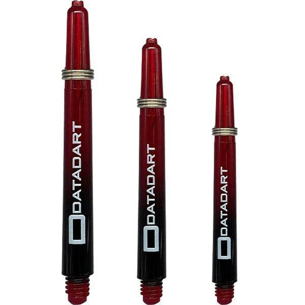 Datadart - Argon Polykarbonát Černá & Červená - Násadky Na Šípky - Direct Darts - 1