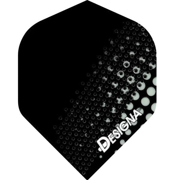 Designa - Děrovaná Kovová Stříbrná - 100 Mikron - Letky Na Šípky - Direct Darts - 1