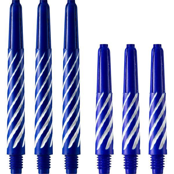 Designa - Spiroline Nylon Modrá & Bílá - Násadky Na Šípky - Direct Darts - 1