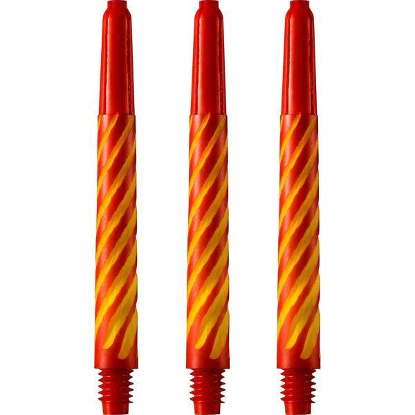 Designa - Spiroline Nylon Červená & Žlutá - Násadky Na Šípky - Direct Darts - 2