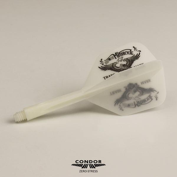 Condor - Zero Stress - West Bull L.A - Bílá - No6 - Jednodílný Násadky/Letky Na Šípky - Direct Darts - 2