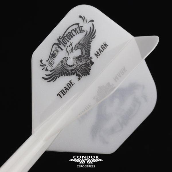 Condor - Zero Stress - West Bull L.A - Bílá - No6 - Jednodílný Násadky/Letky Na Šípky - Direct Darts - 4