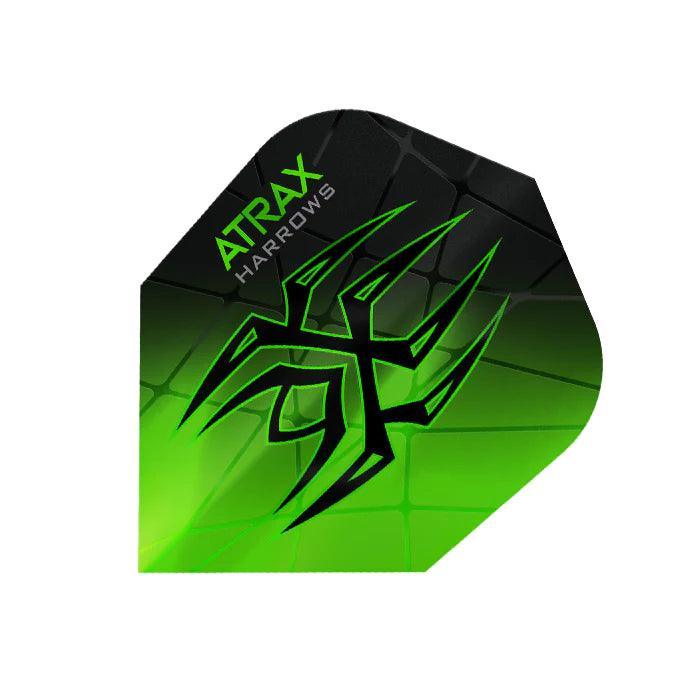 Harrows - Atrax Zelená/Černá - Letky Na Šípky - Direct Darts - 1