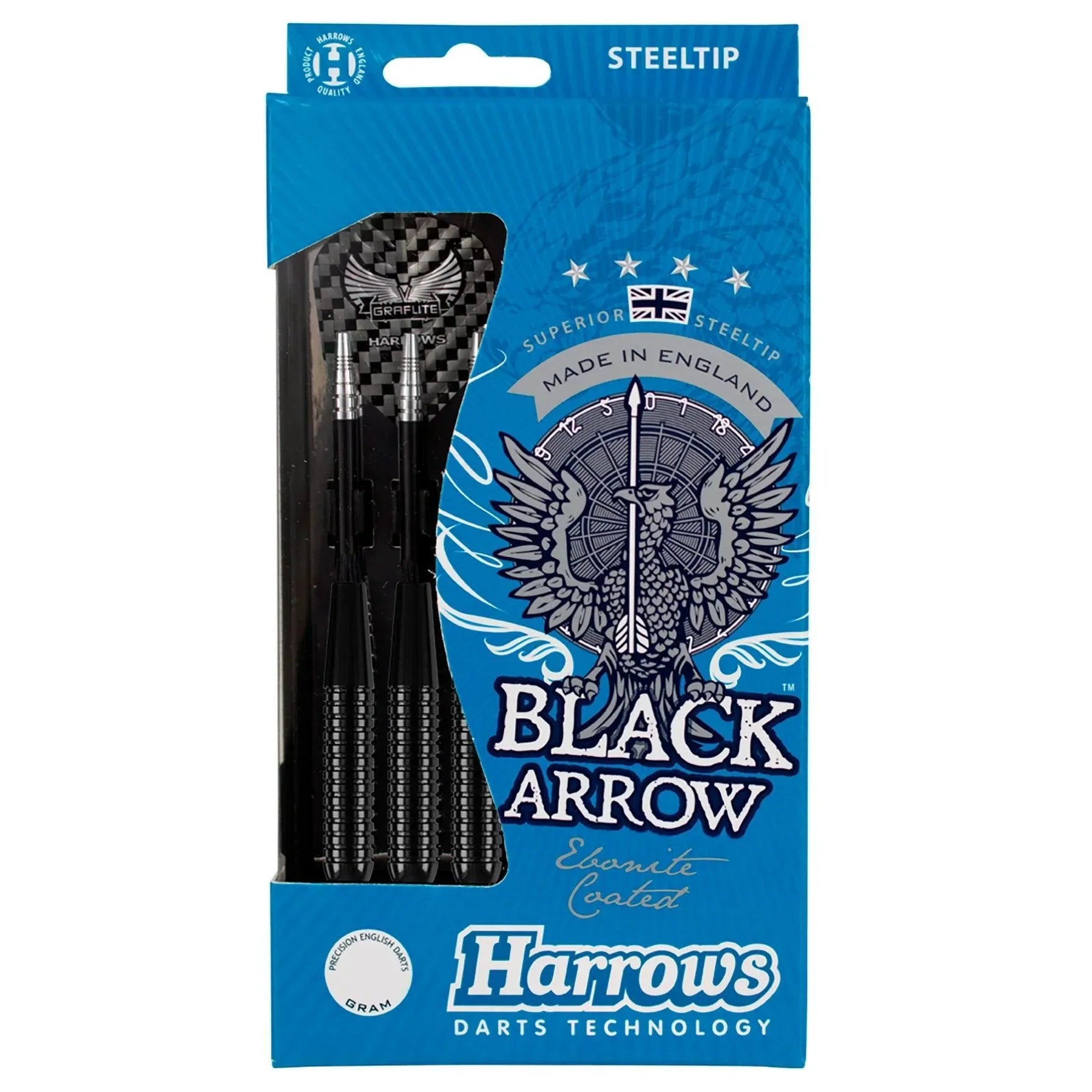 Harrows - Black Arrow 21 G - Steel Šípky - Direct Darts - 5