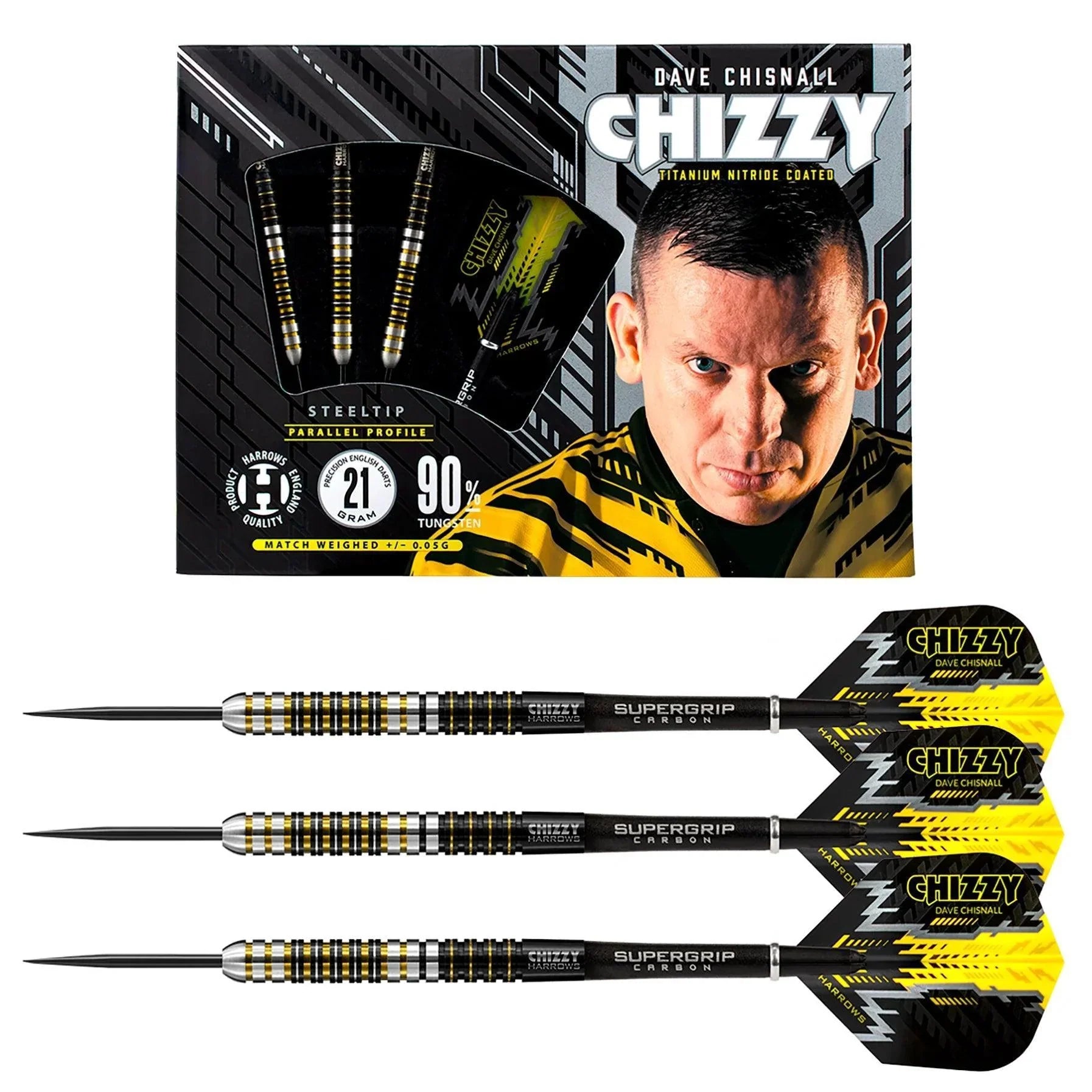 Harrows - Chizzy 90% - Steel Šípky - Direct Darts - 2