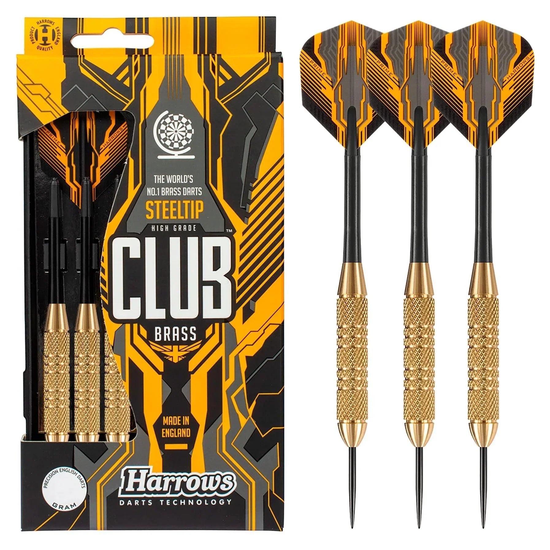 Harrows - Club Brass 28Gk - Steel Šípky - Direct Darts - 2
