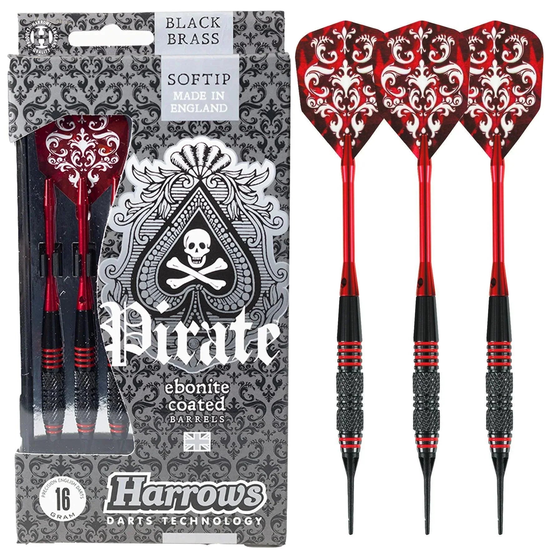 Harrows - Pirate Červená - Soft Šipky - Direct Darts - 2