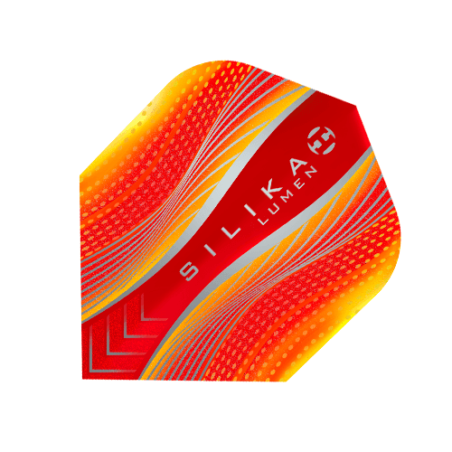 Harrows - Silika Lumen No6 Oranžová/Červená - 100 Mikron - Letky Na Šípky - Direct Darts - 1