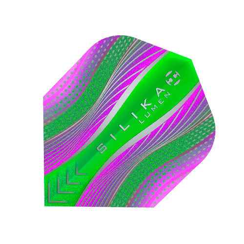 Harrows - Silika Lumen No6 Zelená/Fialová - 100 Mikron - Letky Na Šípky - Direct Darts - 1