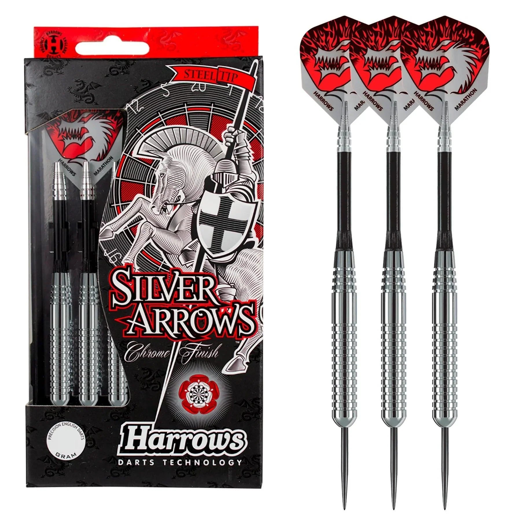 Harrows - Silver Arrows Ringed - Steel Šípky - Direct Darts - 2
