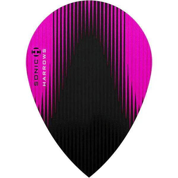 Harrows - Sonic - Růžová - Hruškovitá - 100 Mikron - Letky Na Šípky - Direct Darts - 1